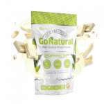 RAW POWDERS Baltymai GO NATURAL, 1 kg, koncentratas (baltojo &scaron;okolado skonio)