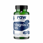 RAW POWDERS Bioaktyvus magnis su vitaminu B6 PLUS, 60 kapsulių