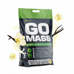 RawPowders Baltymai GO MASS GAINER, 5 kg (vanilės skonio)