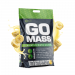 RawPowders Baltymai GO MASS GAINER, 5 kg (bananų skonio)