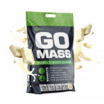 RawPowders Baltymai GO MASS GAINER, 5 kg (baltojo &scaron;okolado skonio)