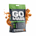 RawPowders Baltymai GO MASS GAINER, 5 kg (karamelės skonio)
