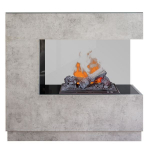 DIMPLEX ZEN R CONCRETE pastatomas elektrinis židinys su apdaila