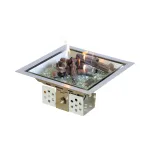 MUZTAG RECTANGULAR GAS BURNER 40 cm įmontuojamas dujinis lauko židinys