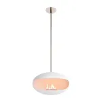 COCOON FIRES AERIS WHITE STEEL biožidinys pakabinamas i&scaron; lubų