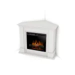 DIMPLEX LUENA N WHITE 28 XHD pastatomas kampinis elektrinis židinys su apdaila