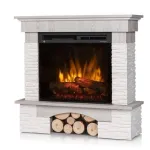 DIMPLEX PORTO WHITE ECO LED pastatomas elektrinis židinys su apdaila
