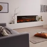 BRITISH FIRES NEW FOREST 1600 CORNER įmontuojamas kampinis elektrinis židinys