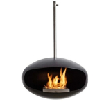 COCOON FIRES AERIS BLACK STEEL biožidinys pakabinamas i&scaron; lubų