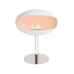 COCOON FIRES PEDESTAL WHITE STEEL pastatomas biožidinys