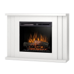 DIMPLEX PARIA WHITE 23 XHD pastatomas elektrinis židinys su apdaila