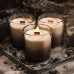 TAGU CANDLEPLACE 3 kvepianti tikru laužu ir tra&scaron;kanti žvakės 3vnt