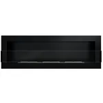 BIOHEAT 1200x400 GLASS TUV BLACK LESS biožidinys įmontuojamas - pakabinamas juodas