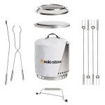 SOLO STOVE Ranger 2.0 metalinė bedūmė laužavietė su visais priedais