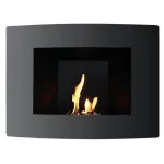 TENDERFLAME WALL BLACK biožidinys pakabinamas