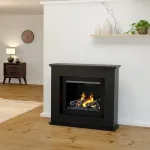 GLOW FIRE ATHENE BLACK pastatomas vandens garų elektrinis židinys su &scaron;ildymo funkcija