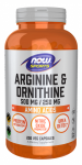 Now Foods Arginine & Ornithine 500 mg / 250 mg 250 vcaps