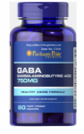 Puritan's Pride GABA (Gamma Aminobutyric Acid) 750 mg 90 caps