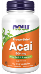 Now Foods Acai 500 mg 100 vcaps