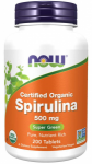 Now Foods Spirulina Organic 500 mg 200 tab