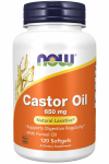Now Foods Castor Oil 650 mg 120 softgels