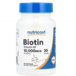 Nutricost Biotin 10000 mcg 30 caps