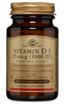 Solgar Vitamin D3 1000 IU 25 mcg Chewable 100 tab