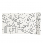 Spalvinimo lipnus plakatas rulonas 4 m Zoologijos sodas, Mideer