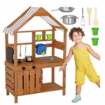 Medinė lauko virtuvėlė