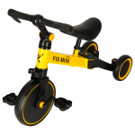 Dviratis triratukas balansinis 3in1 geltonas, Trike