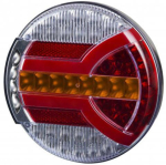 Galinis žibintas apvalus baltas/oranžinis/raudonas LED 12/24V &Oslash; 140mm Kramp LA40065