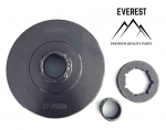 Sankabos būgnelis su guoliu ir žvaigždute Husqvarna 353, .žingsnis 325" užgriebiai 7. 108215X, 503 87 30-72, 5038730-72, 503873072, 503 87 30-73, 5038730-73, 503873073, 578 09 79-01, 5780979-01, 578097901, 503 98 00-02, 5039800-02, 503980002