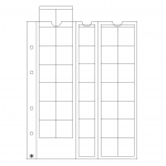 OPTIMA albumo 5 įmautės x 35 monetoms iki 27 mm &Oslash; (Leuchtturm)