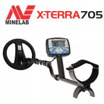 Minelab X Terra 705 metalo detektorius su 10.5" 7.5kHz DD rite