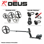 XP DEUS metalo detektorius ( ritė pasirinktinai ) ir kitais papildomai pasirenkamais priedais