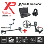 XP XTREM HUNTER giluminės ritės su specialiu rėmu ir trasportavimo lagaminu + DEUS 2 metalo detektorius