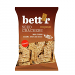 Ekologi&scaron;ki viso grūdo kviečių krekeriai su sėklomis, 150 g