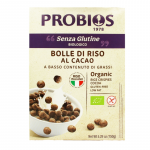 Ekologi&scaron;ki ryžių tra&scaron;kučiai su kakava be glitimo, 150 g, PROBIOS