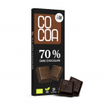 Ekologi&scaron;kas juodasis &scaron;okoladas 70 % RAW, 40 g