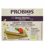 Ekologi&scaron;ki tra&scaron;kūs krekeriai su avinžirniais, lę&scaron;iais, žirniais, be glitimo, 110 g