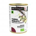 Ekologi&scaron;kos konservuotos Borlotti pupelės, be druskos, 400 g