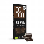 Ekologi&scaron;kas juodasis &scaron;okoladas 99 % RAW, 40 g