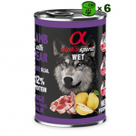 Alpha Spirit Wet konservuotas pa&scaron;aras suaugusiems &scaron;unims, ėriena ir kriau&scaron;ės; 6x400g