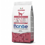 Monge Cat Natural Speciality Monoprotein Sterilized Beef sausas pa&scaron;aras katėms, jautiena; 1.5kg