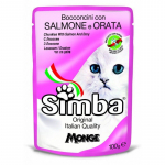 Simba Cat Chunkies Salmon&Dory konservuotas pa&scaron;aras katėms, la&scaron;i&scaron;a, kar&scaron;is; 100g