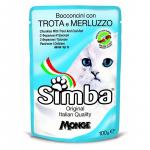 Simba Cat Chunkies Trout&Cod konservuotas pa&scaron;aras katėms, upėtakis, menkė; 100g
