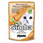 Simba Cat Chunkies Chicken&Liver konservuotas pa&scaron;aras katėms, kepenėlės, vi&scaron;tiena; 100g