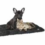 Croci Furry Black savaime &scaron;ildantis kilimėlis &scaron;unims ir katėms; S, M, L