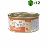 Vibrisse Pollo e Gamberetti konservuotas pa&scaron;aras katėms, vi&scaron;tiena, krevetės; 12x70g