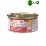 Vibrisse Tonno e Gamberetti Jelly konservuotas pa&scaron;aras katėms, tunas, krevetės drebučiuose; 12x70g